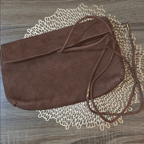 Large Leather Wrap Clutch | Snap Closure - Picture 8 of 8